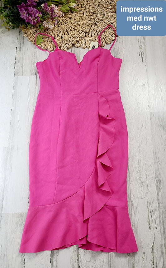 new impressions pink dress