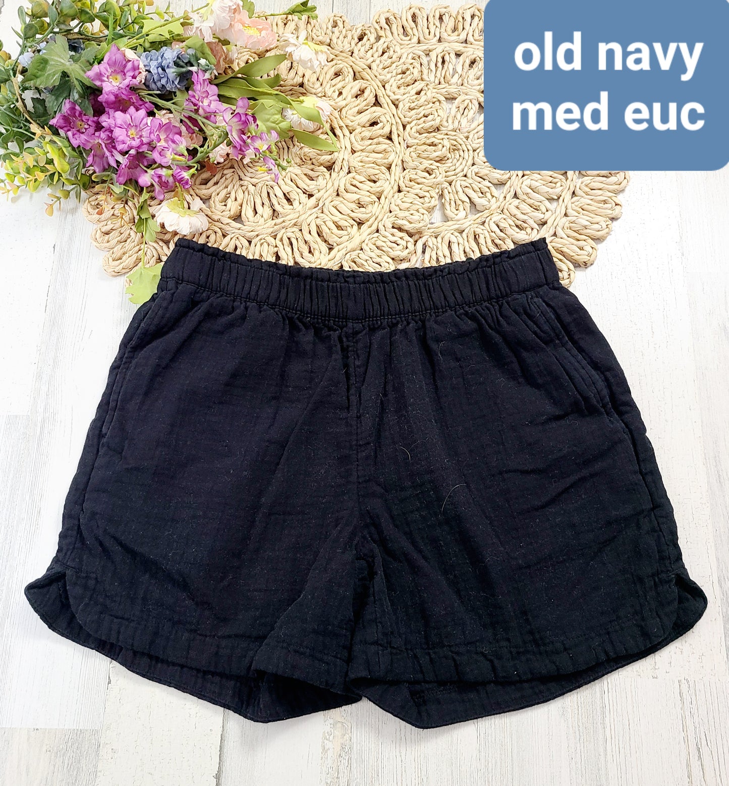 old navy medium gauze shorts
