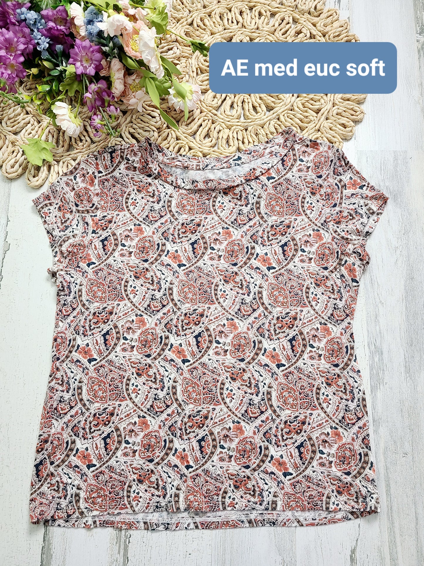 ae paisley leaf tee