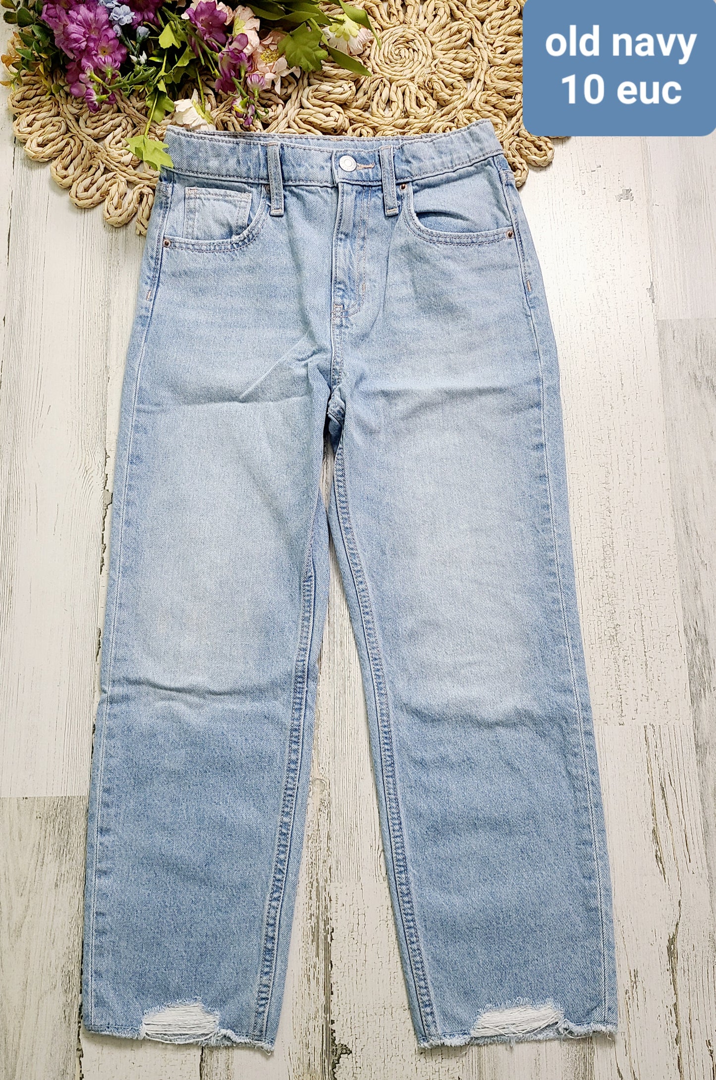 old navy 10y distressed bottoms
