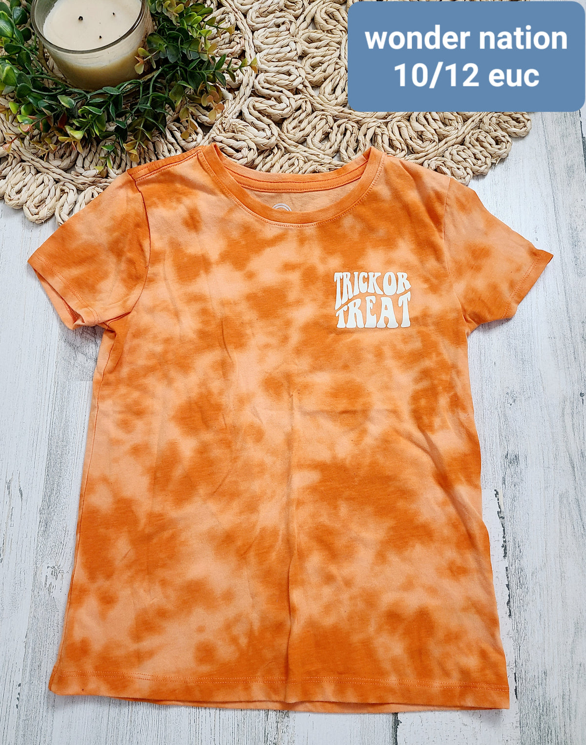 orange tye dye trick or treat wonder nation