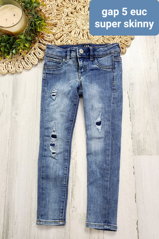 covered distressing super skinny gap jeans