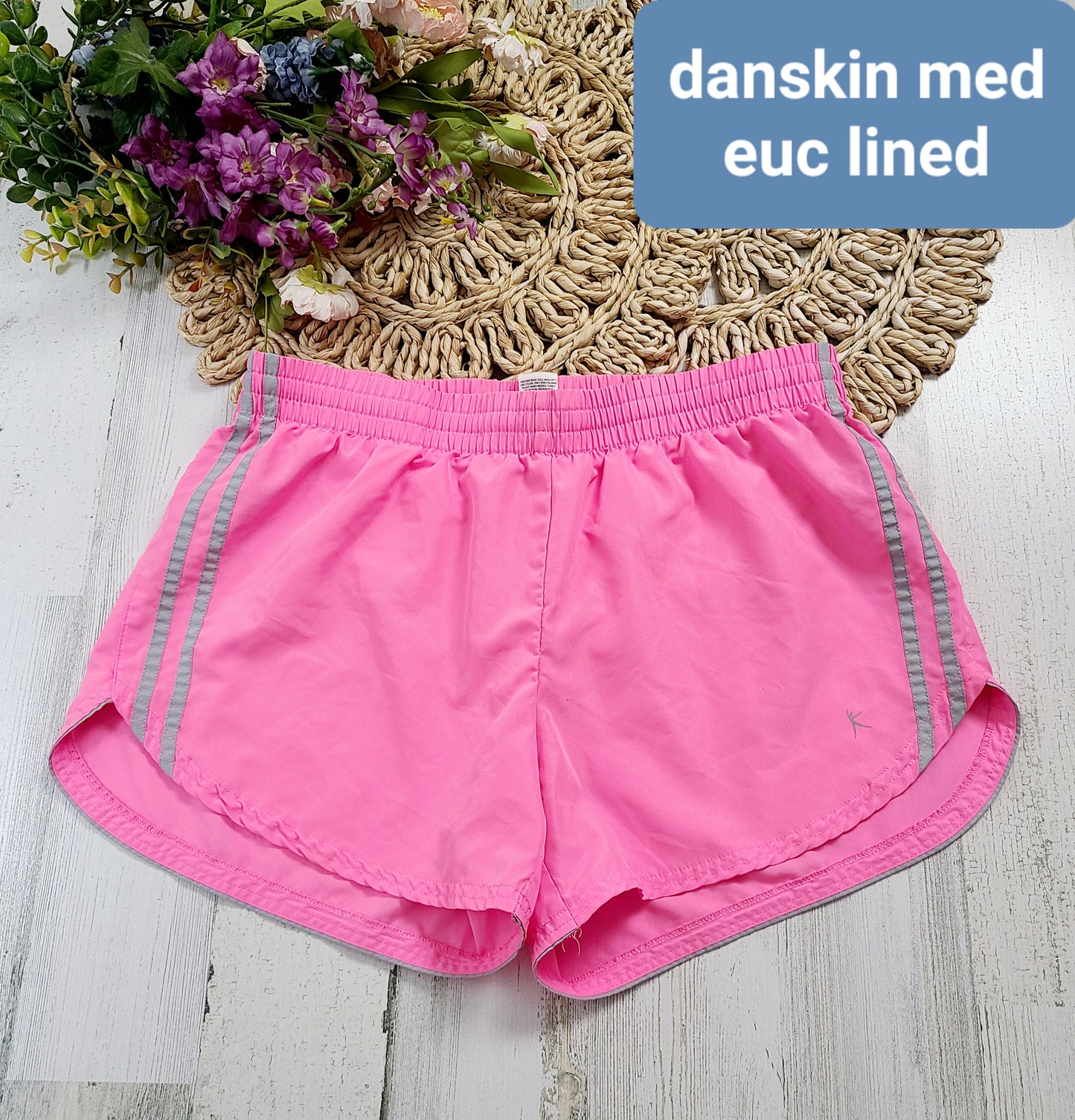danskin pink lined shorts