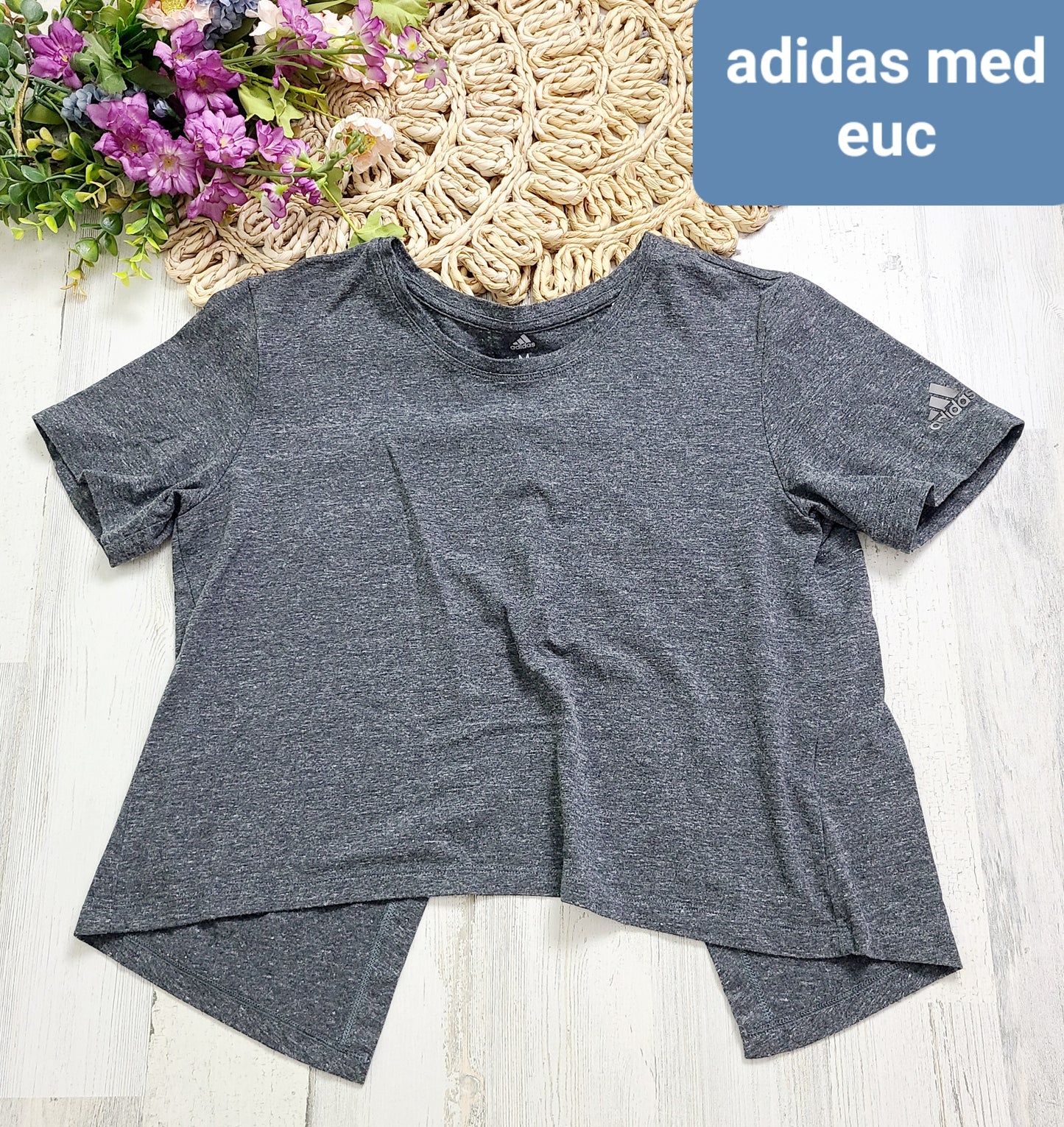 adidas gray open back
