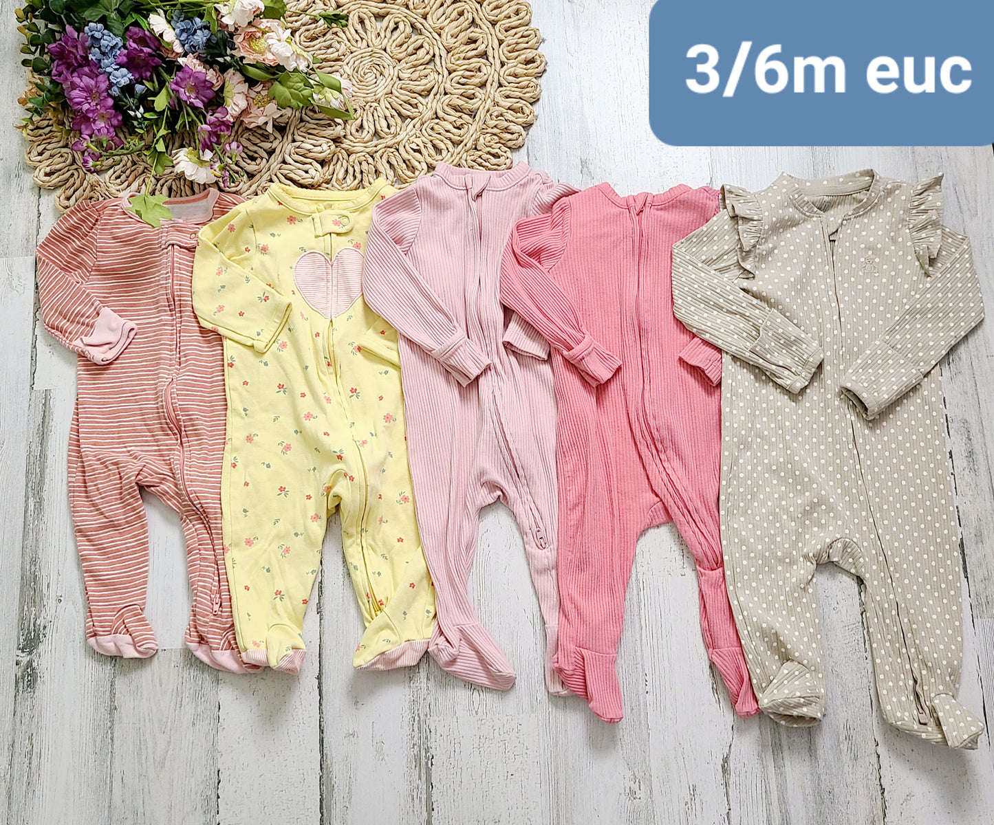 3/6m bundle of 5 pj