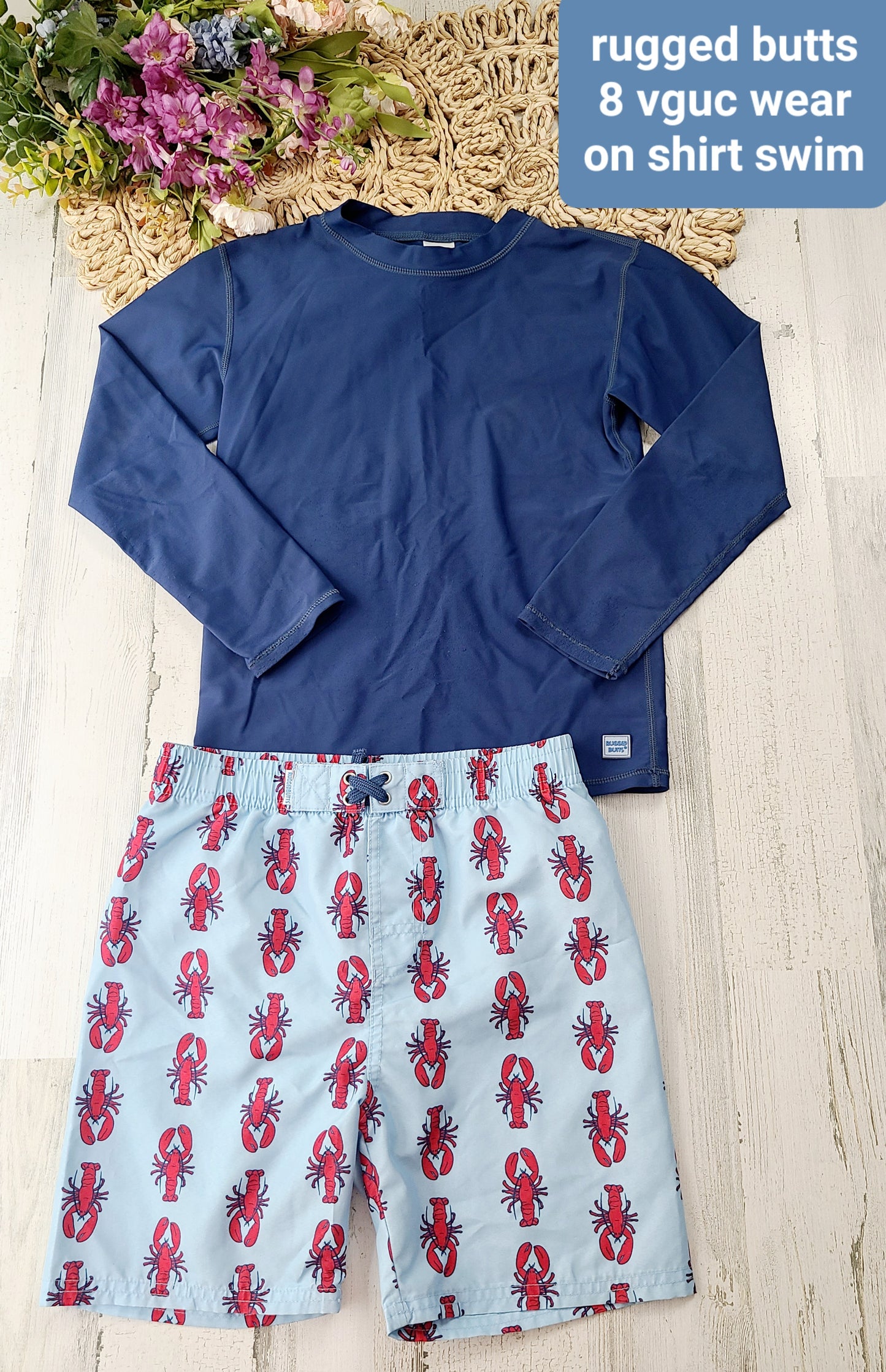 rugged butts red crabs swim