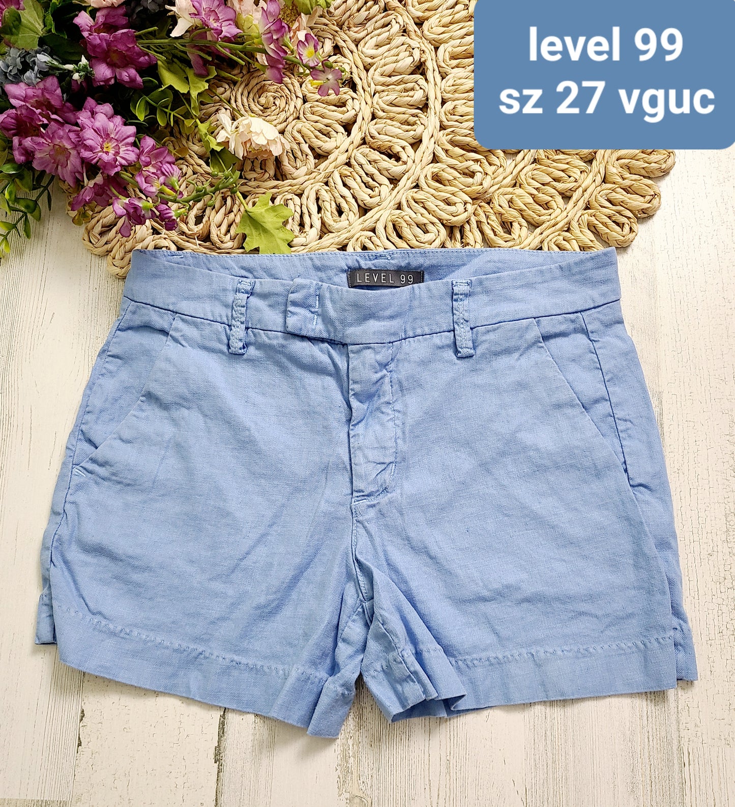 level 99 blue shorts