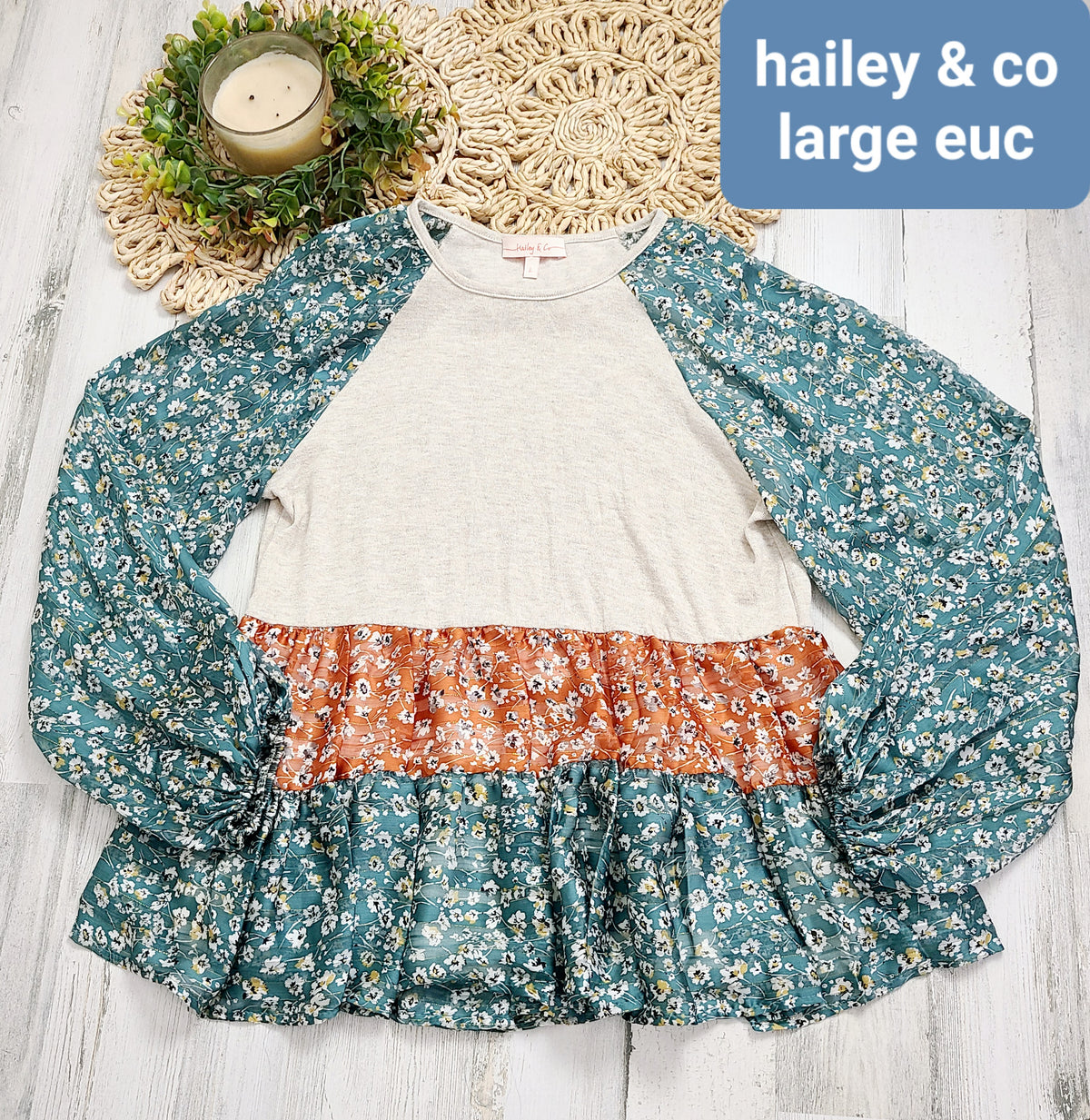 mixed fabrics hailey & co large