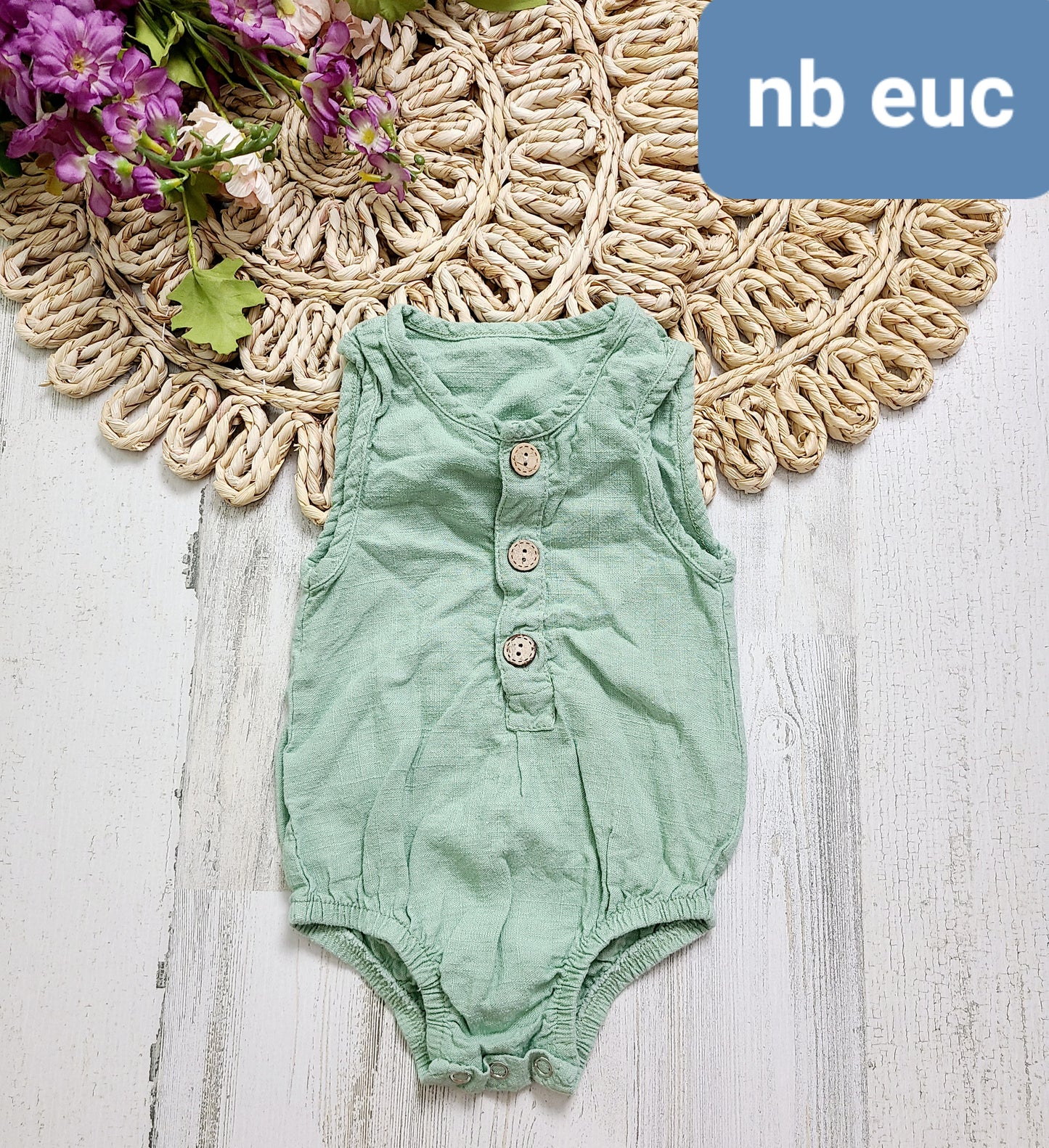 green henley onesie