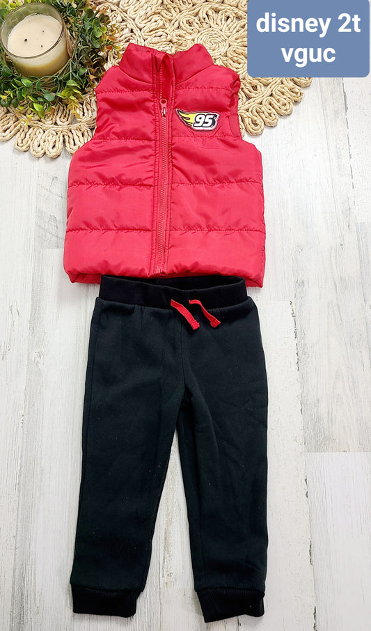 lightning mcqueen puffer vest and pants