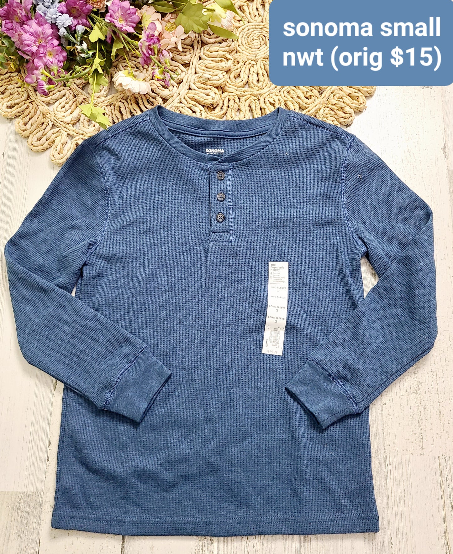new blue sonoma henley boys