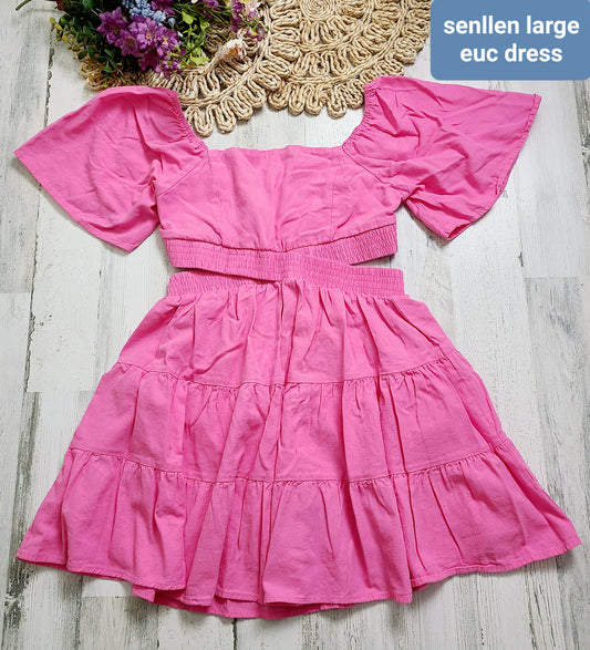 senllen open sides dress