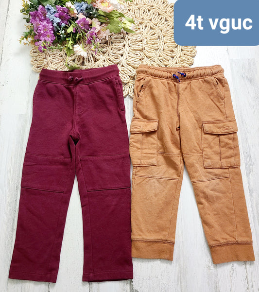 burgundy and orange boys pants