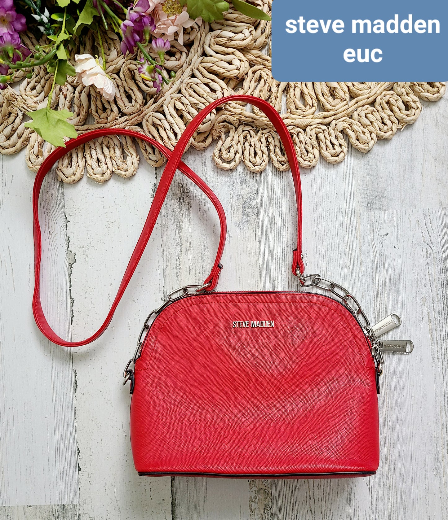 steve madden red purse