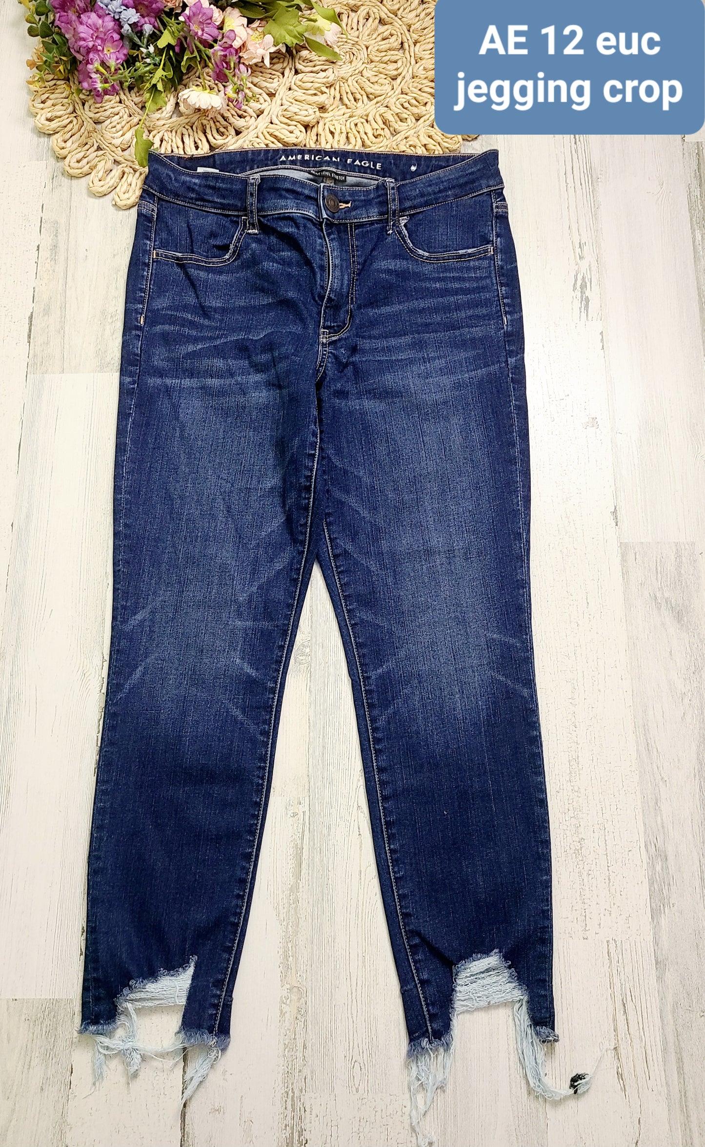 jegging crop ae dark wash