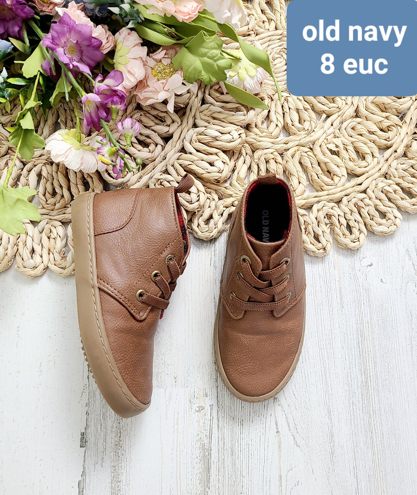 old navy brown boots 8c