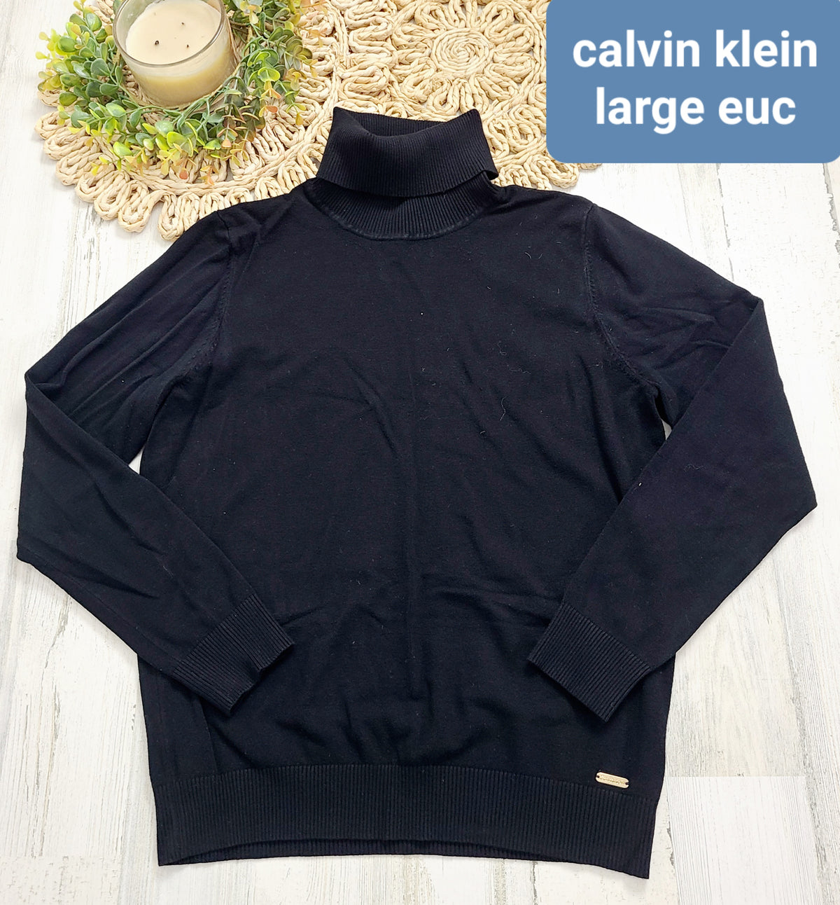 black turtleneck calvin klein
