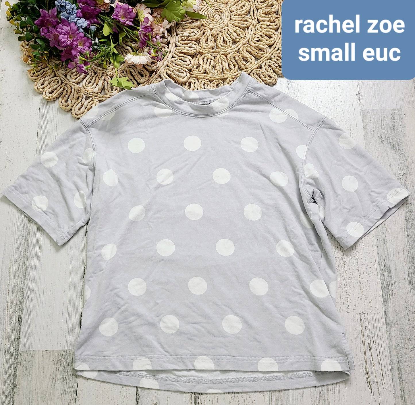 gray dot rachel zoe short sleeve