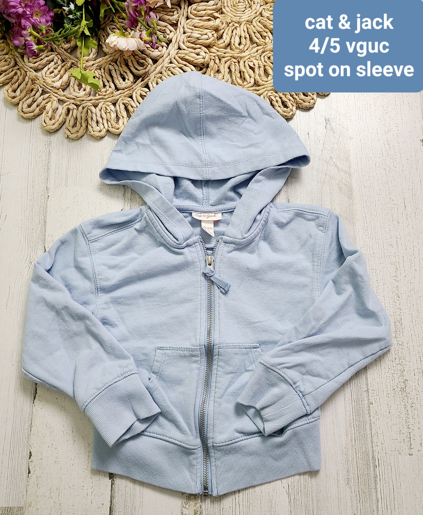 blue zip hood cat&jack
