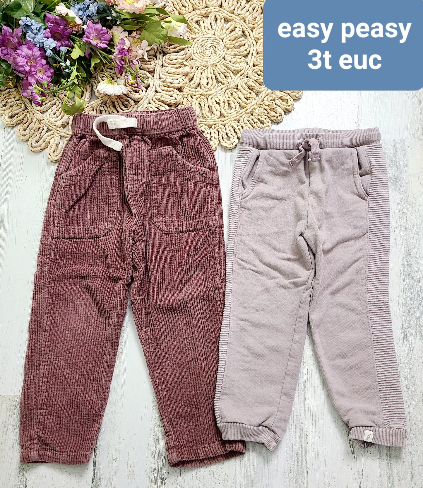 easy peasy corduroy and joggers