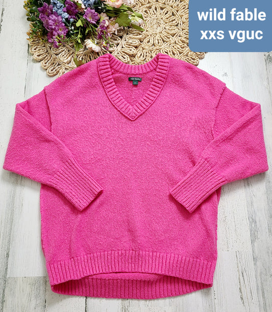 pink sweater xxs wild fable