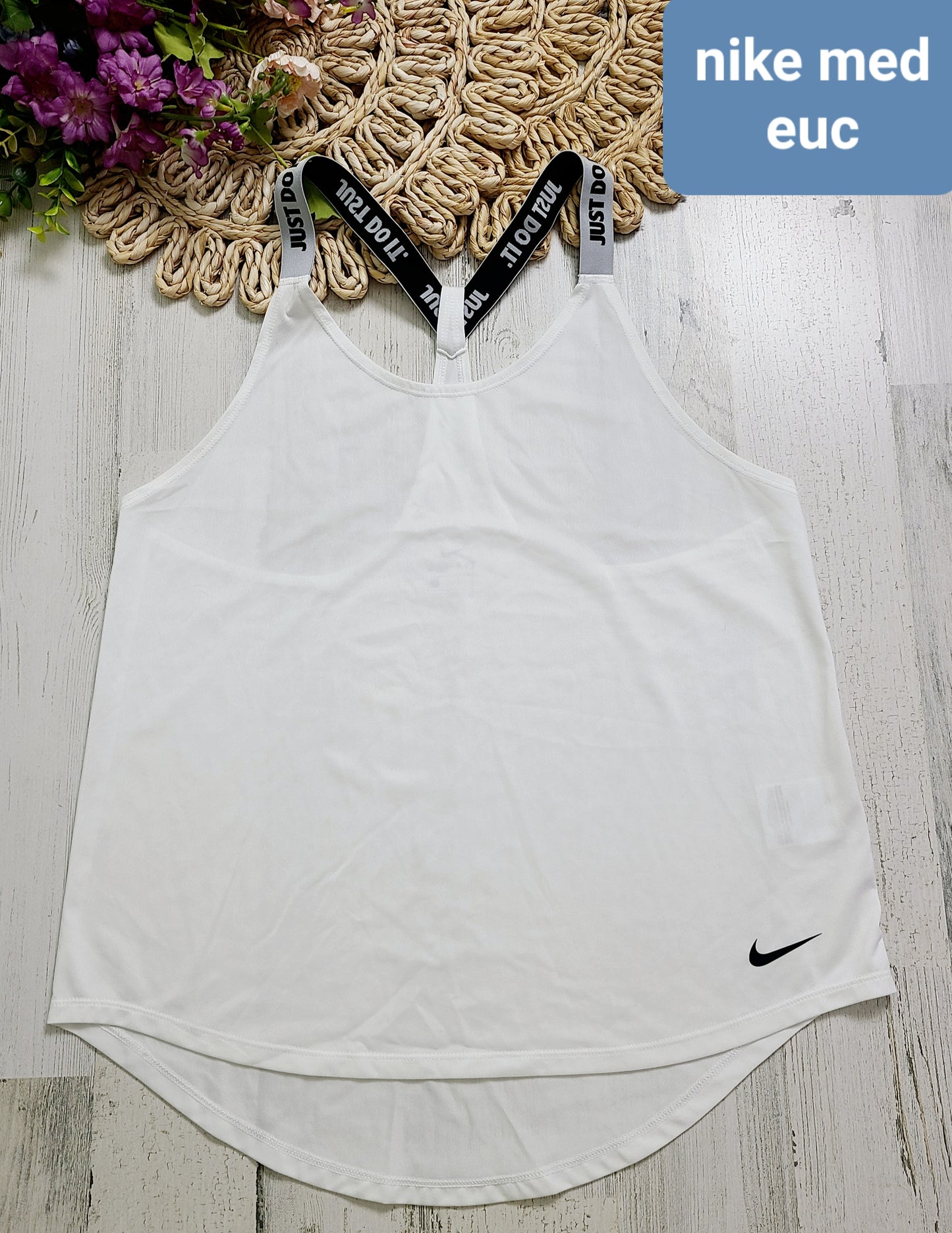 white nike tank medium womens