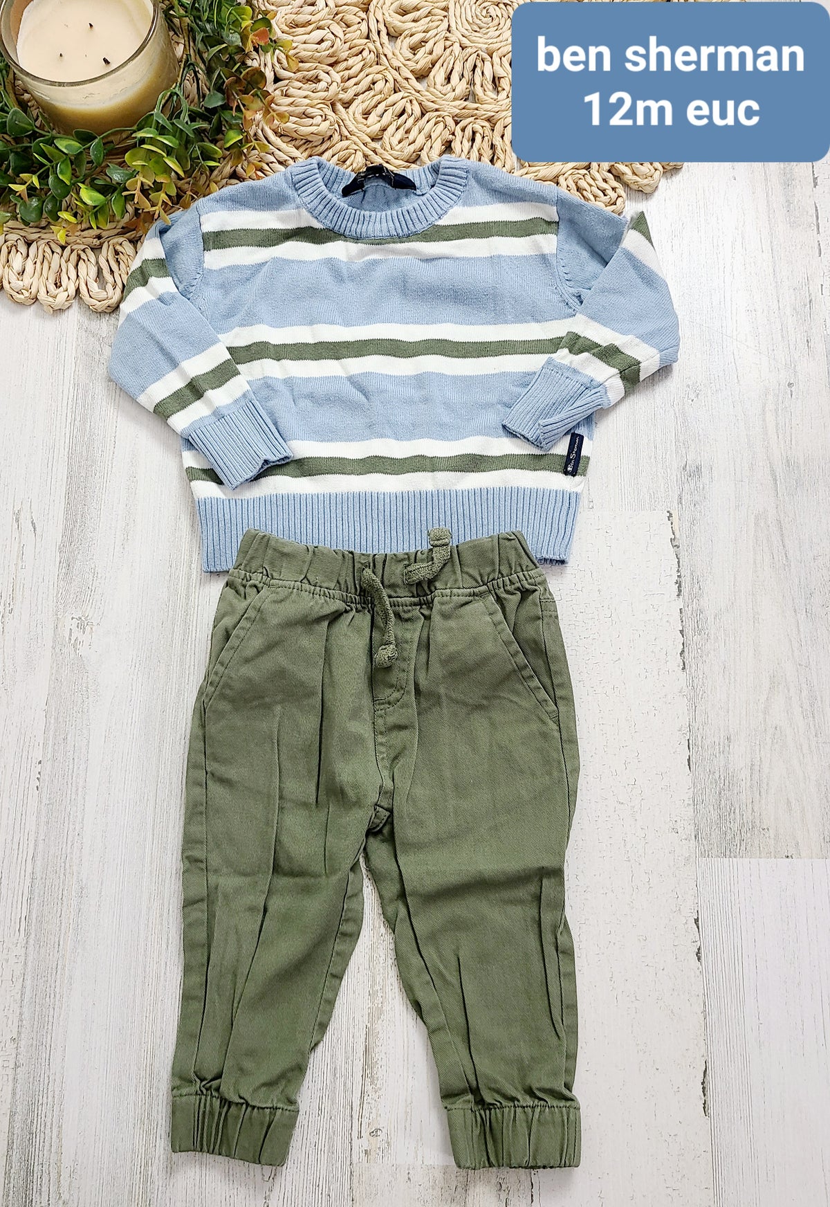 striped sweater and joggers ben sherman