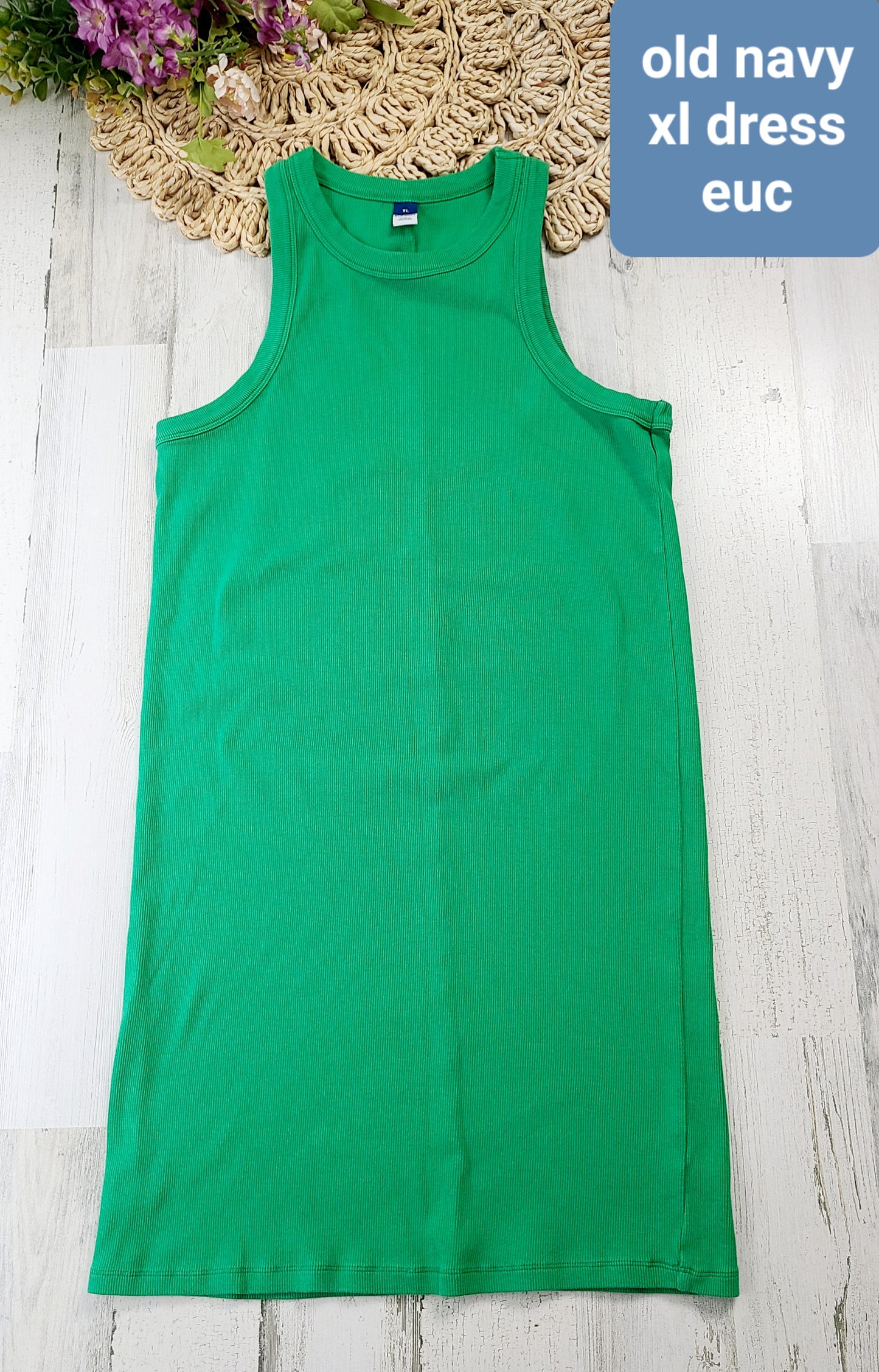 bright green old navy dress