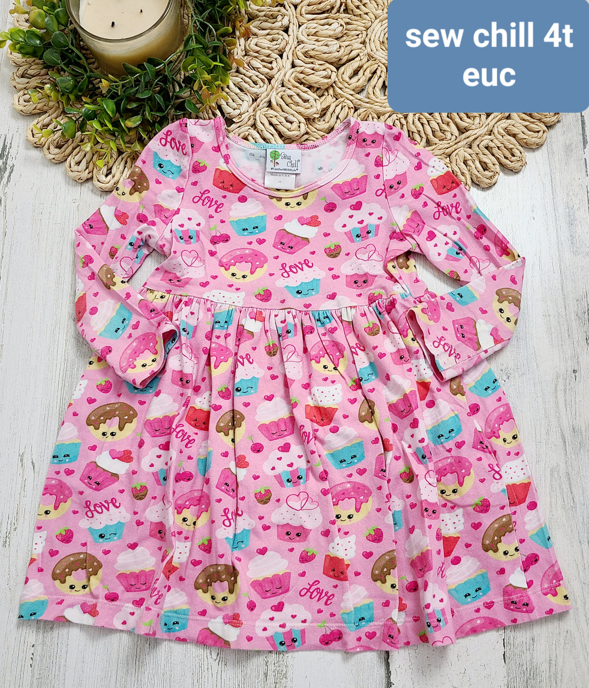 pink sweets dress sew chill