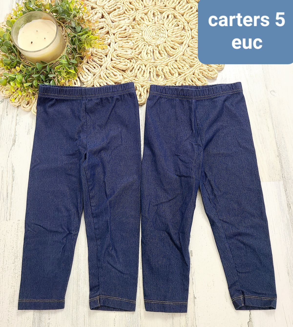 2 jean jeggings carters