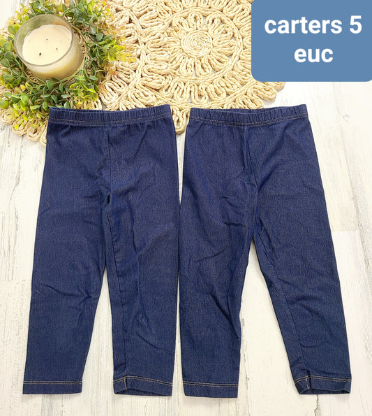2 jean jeggings carters