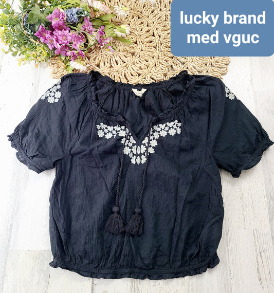 lucky brand tassle top