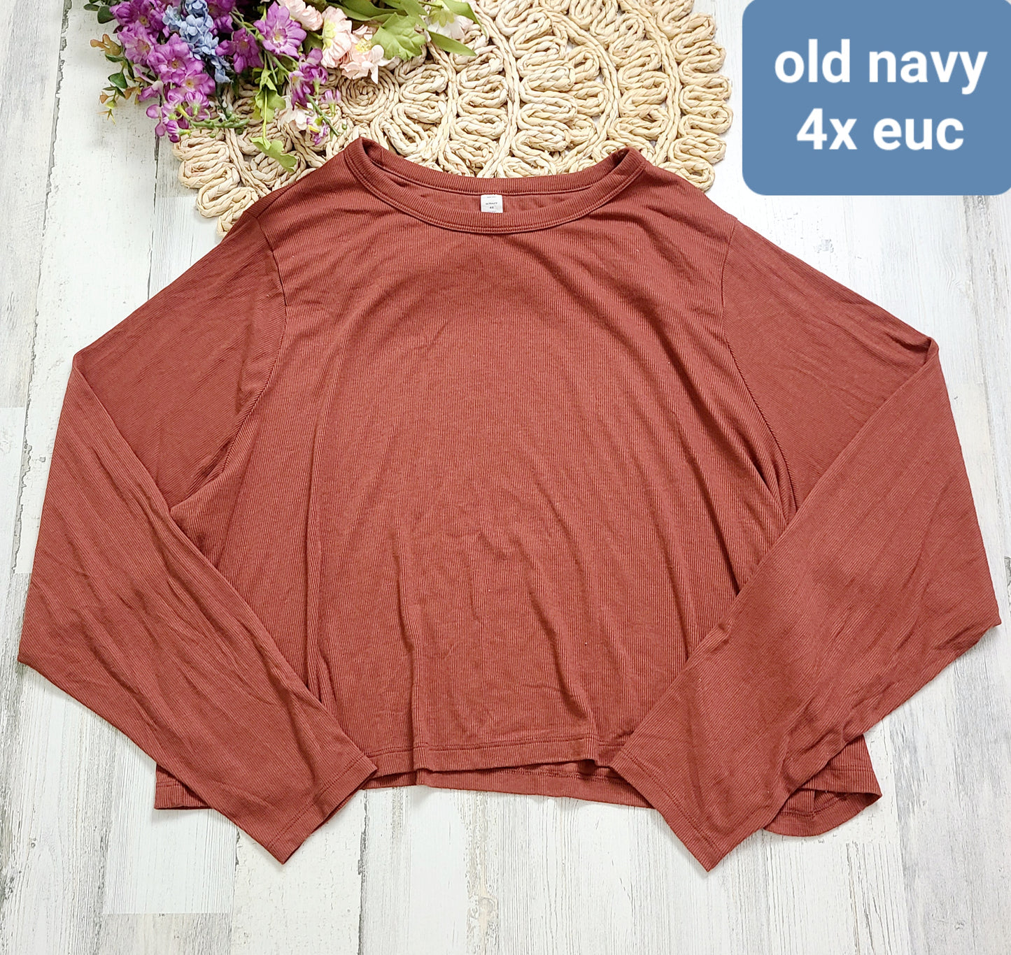 Orange long sleeves old navy 4x