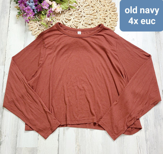Orange long sleeves old navy 4x