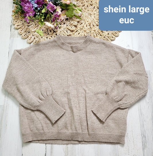 tan sweater shein