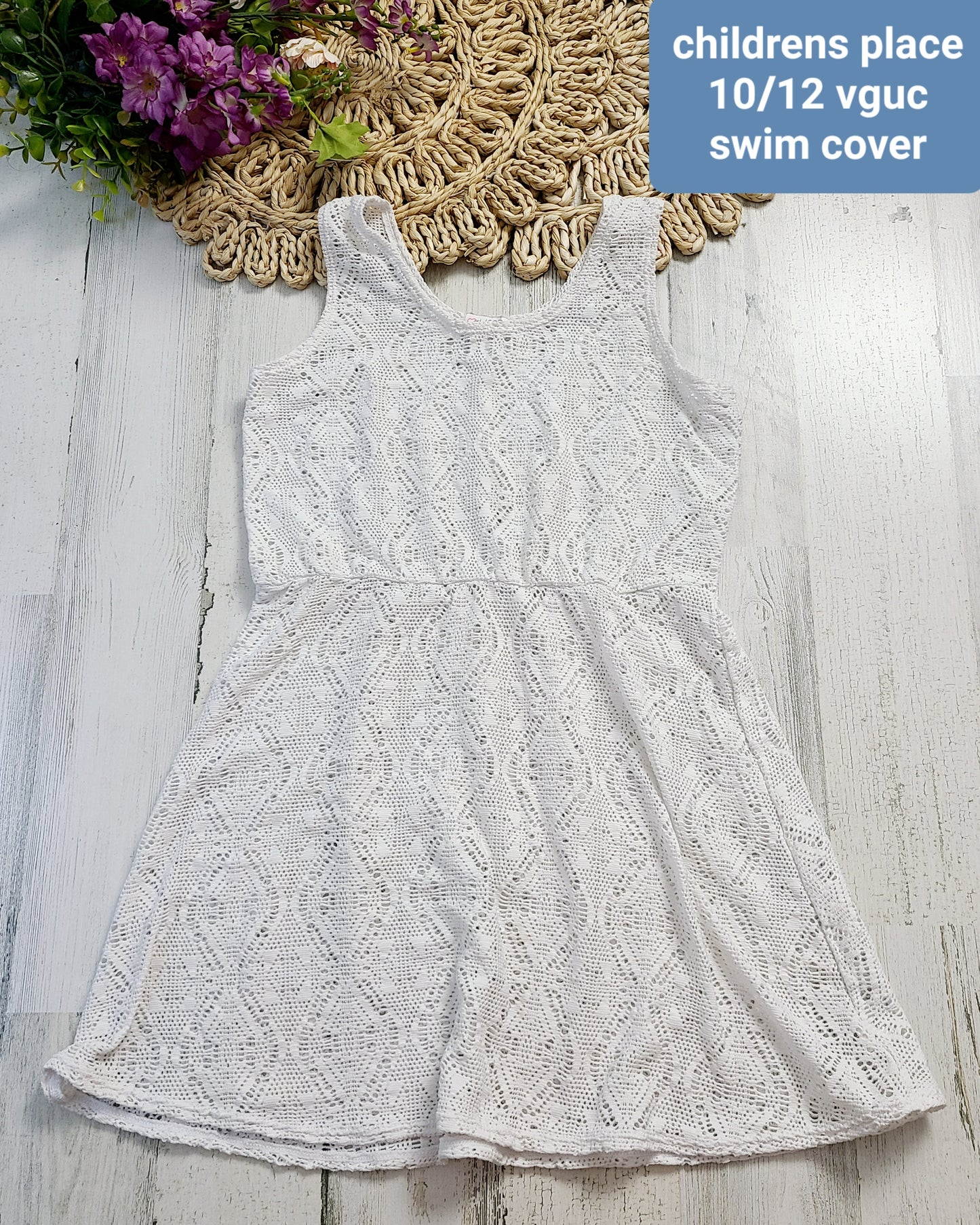 childrens place swim cover white