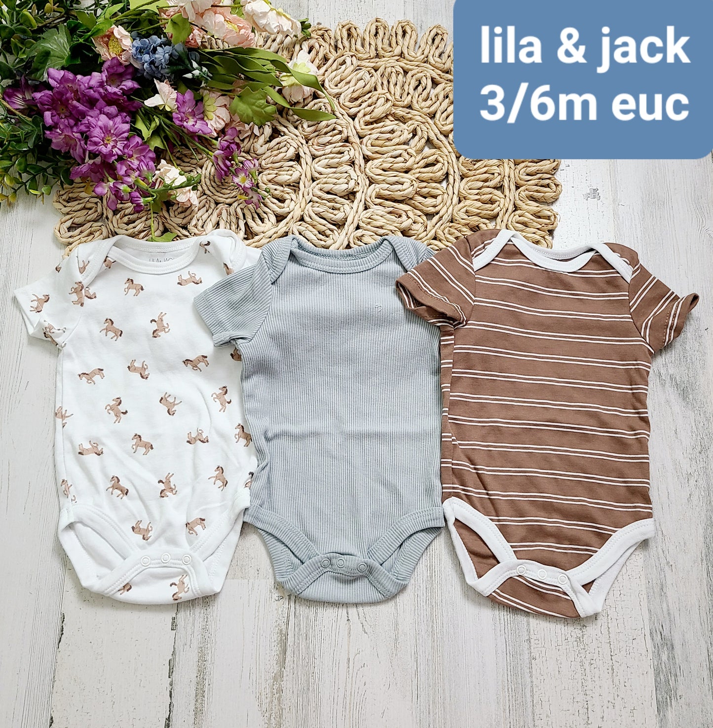 lila & jack onesies boys