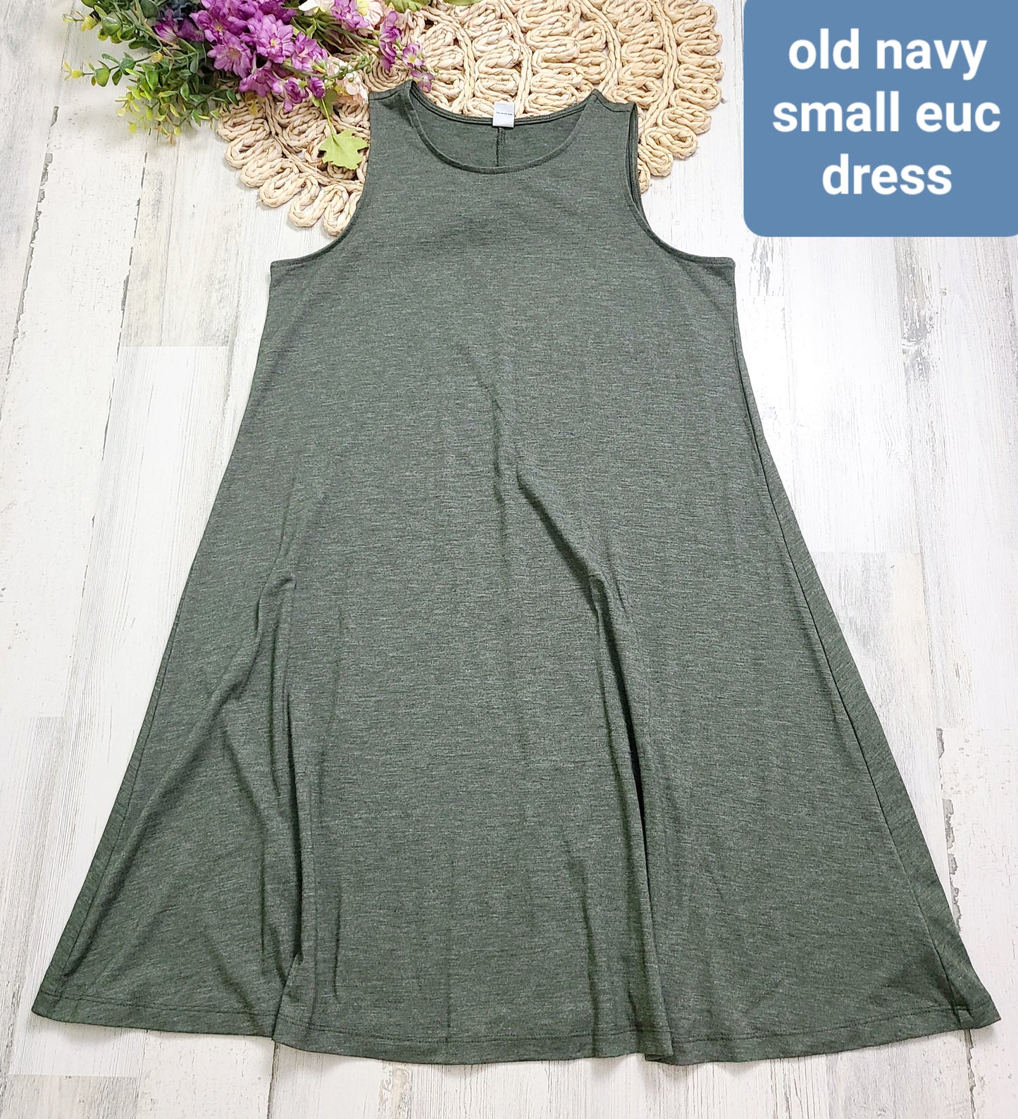 old navy green dress