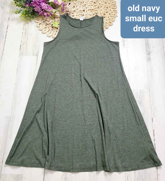 old navy green dress