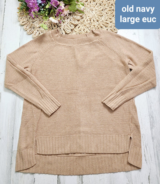 tan large sweater old navy