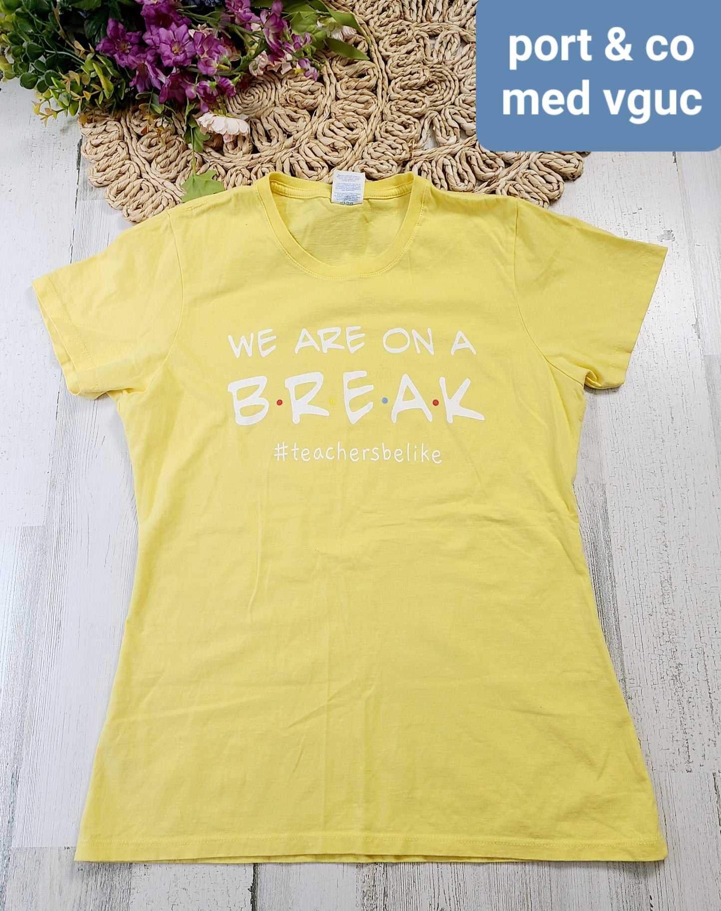 yellow break tee