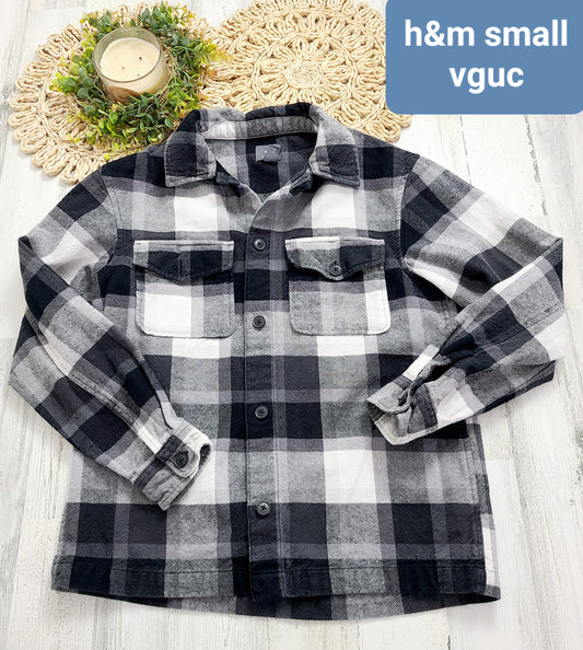 black white plaid h&m womens
