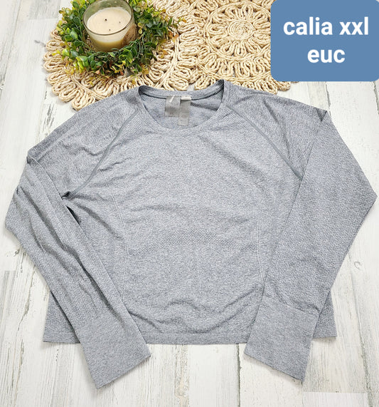 calia gray long sleeve xxl