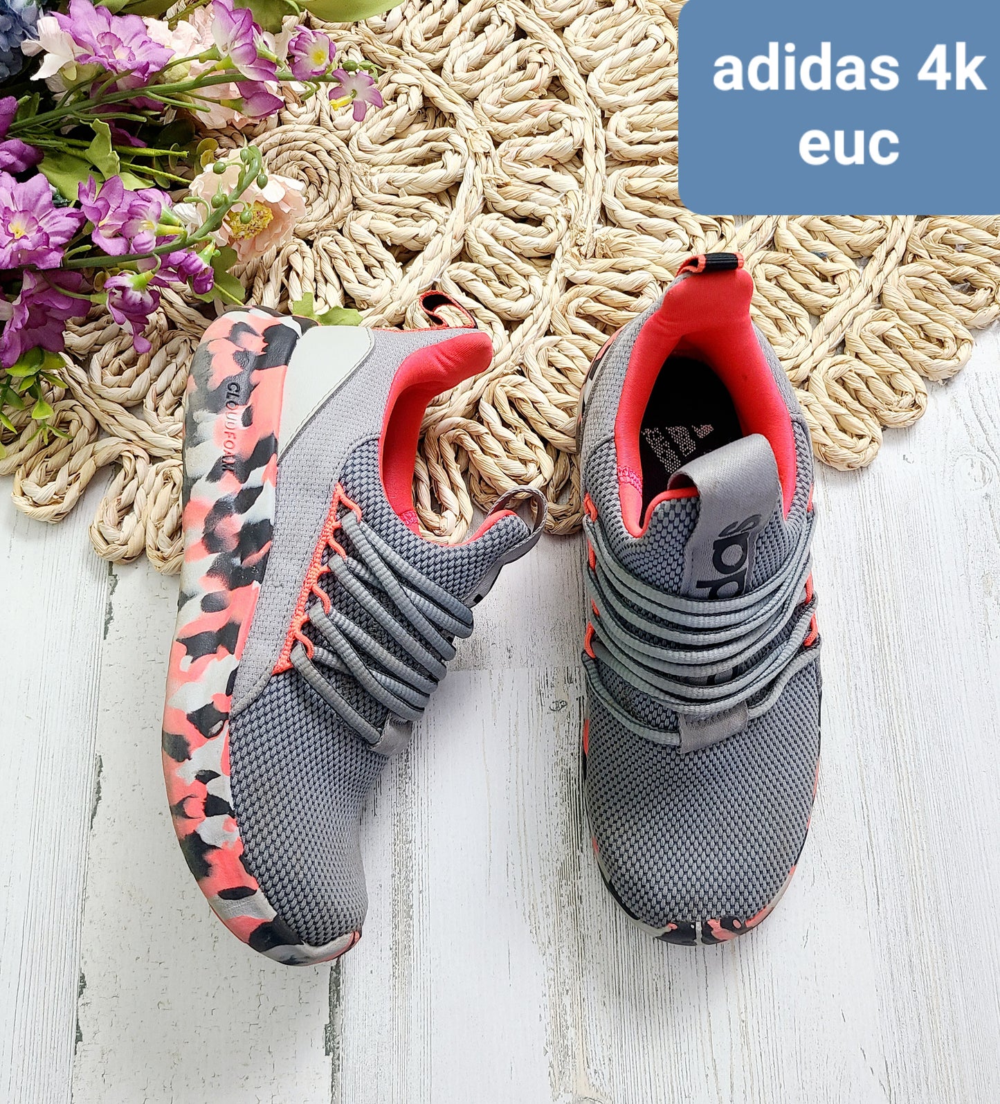 adidas 4k gray shoes