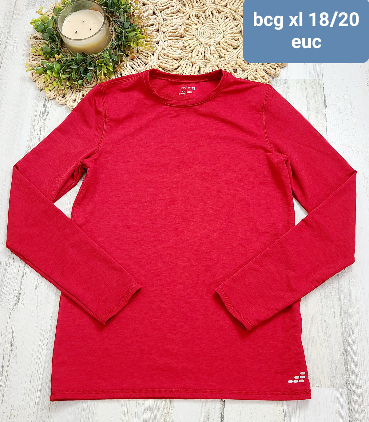 bcg red long sleeve boys