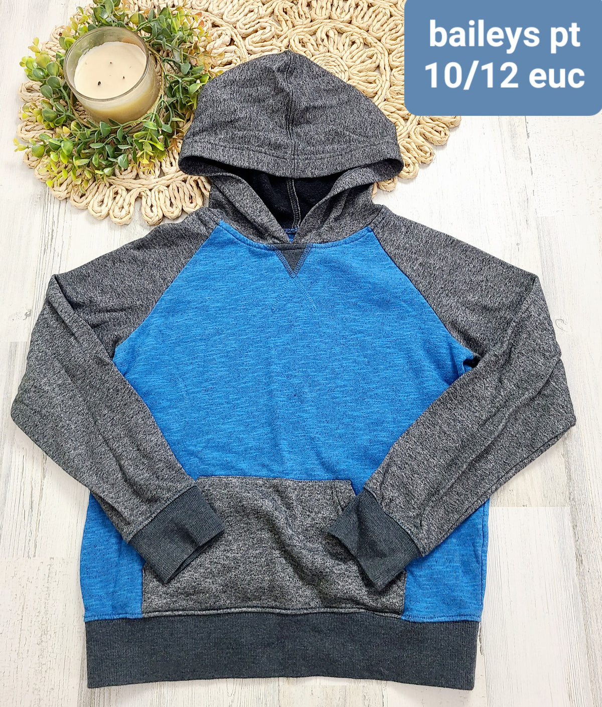 baileys pt blue and gray hood