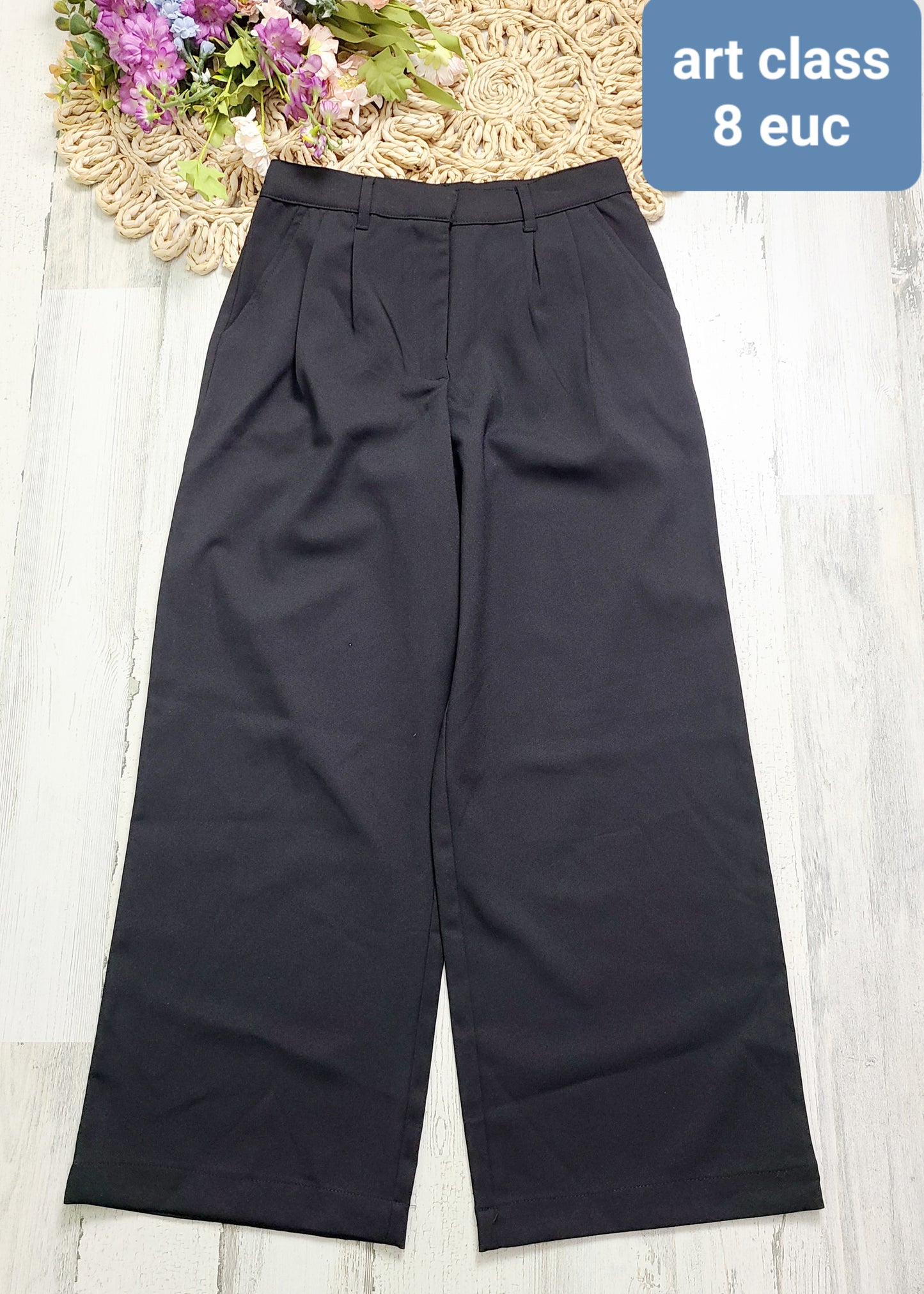 black slacks art class girls