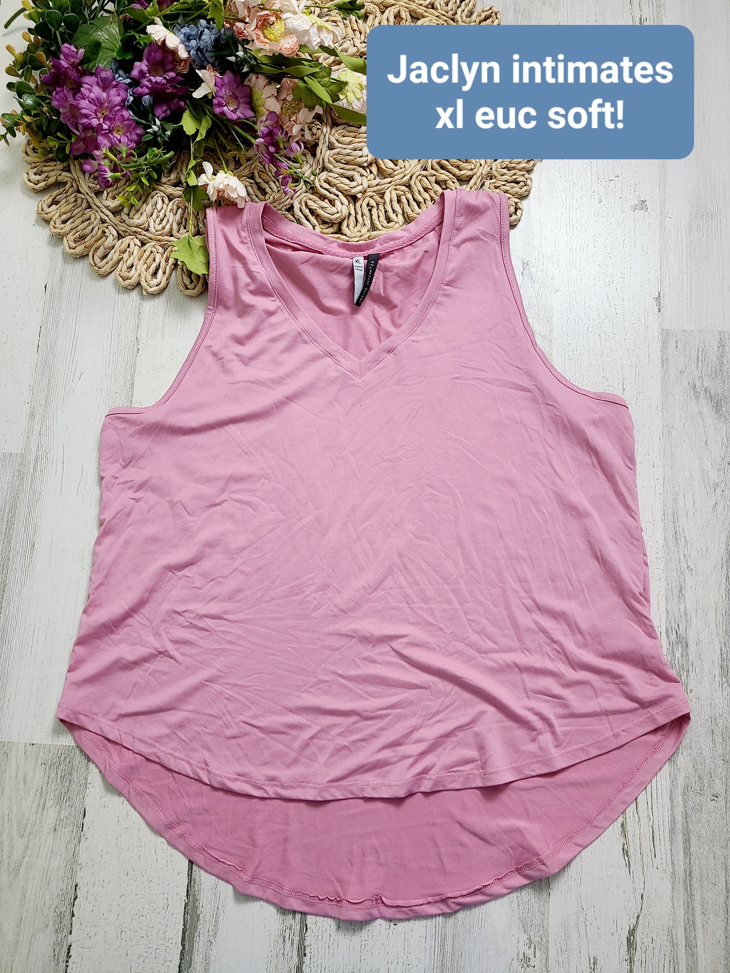 jaclyn intimates soft pink tank
