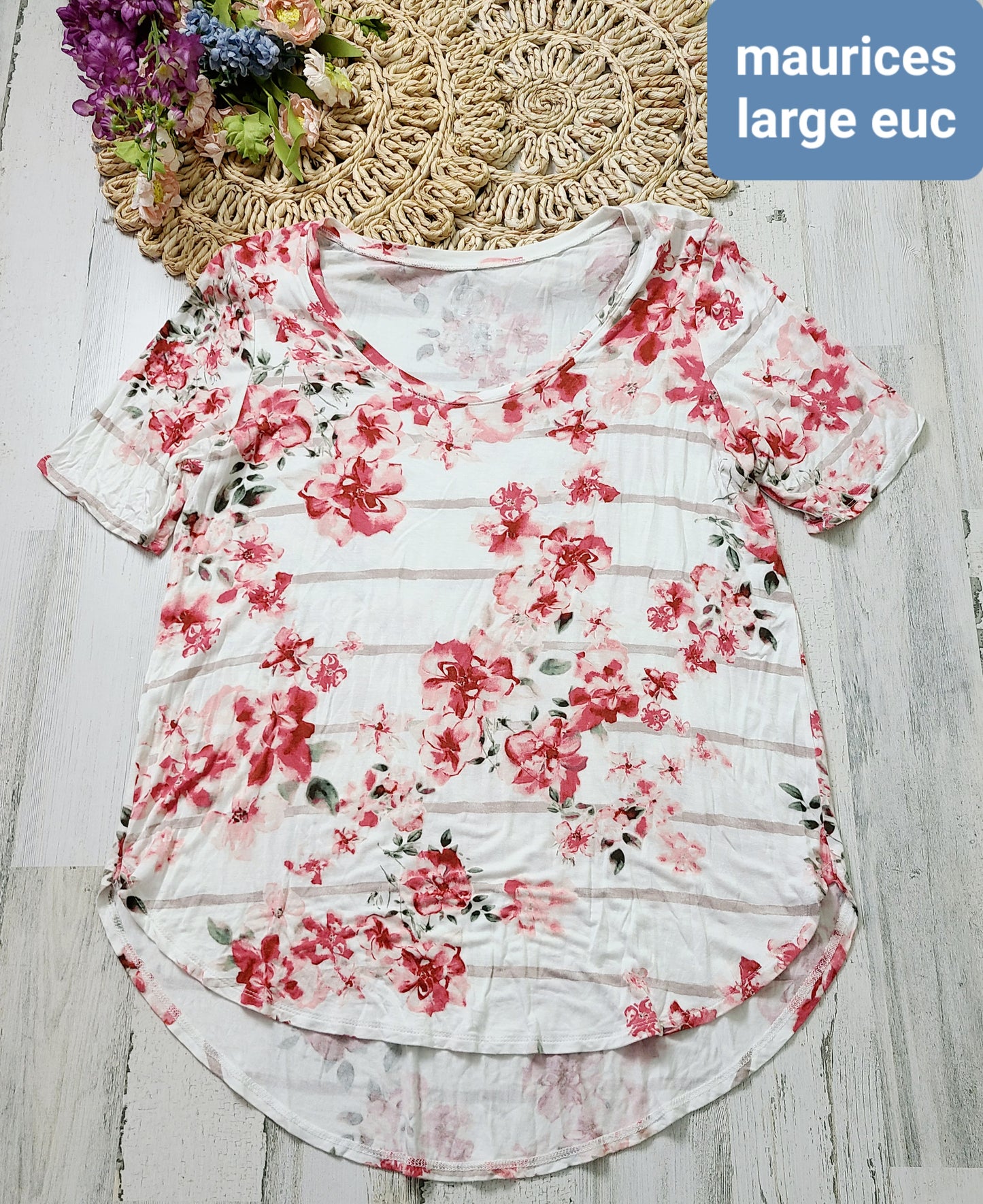 maurices striped floral large