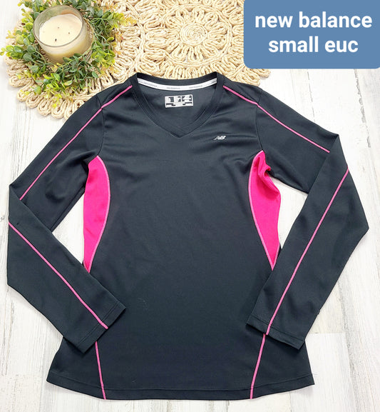 black pink long sleeve new balance